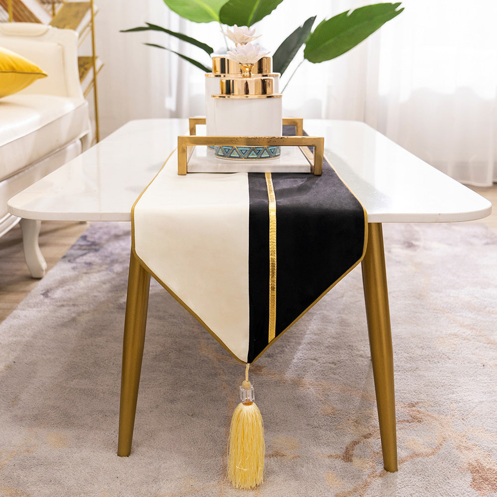 Simple Nordic Table Runner Light Luxury Coffee Table Table Cloth bamboo