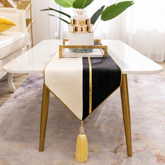 Simple Nordic Table Runner Light Luxury Coffee Table Table Cloth bamboo