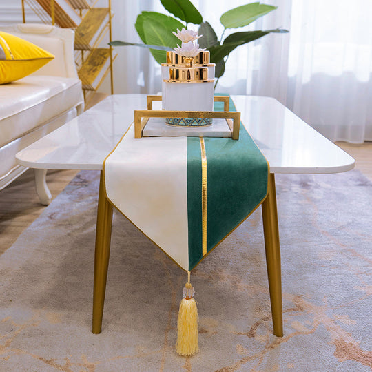 Simple Nordic Table Runner Light Luxury Coffee Table Table Cloth bamboo
