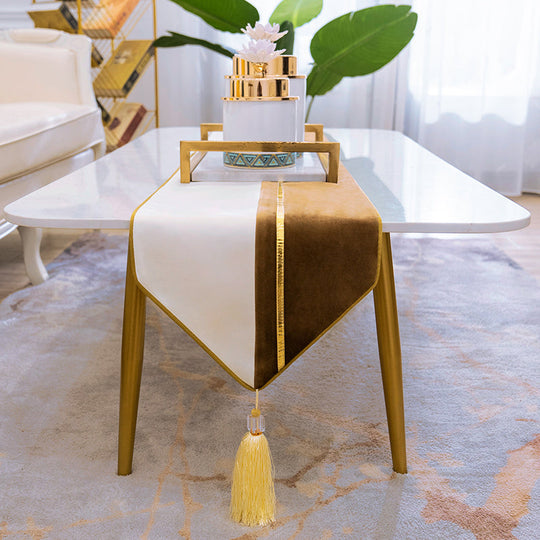 Simple Nordic Table Runner Light Luxury Coffee Table Table Cloth bamboo