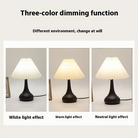 Bedroom Creative Warm Study And Bedroom Decorative Bedside Table Small Night Lamp bamboo